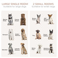 Load image into Gallery viewer, PawHut Dog Crate Furniture with Divider, Dog Crate End Table for Small to Large Dogs, Large Indoor Dog Kennel with Double Doors, 47"W x 23.5"D x 35"H, Oak
