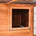 Load image into Gallery viewer, Wooden Rabbit Hutch Outdoor, Guinea Pig Hutch, Detachable Pet House Animal Cage with Openable Run & Roof Lockable Door Slide-out Tray 146 x 95 x 69cm
