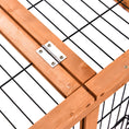 Load image into Gallery viewer, Wooden Rabbit Hutch Outdoor, Guinea Pig Hutch, Detachable Pet House Animal Cage with Openable Run & Roof Lockable Door Slide-out Tray 146 x 95 x 69cm

