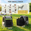 Load image into Gallery viewer, Dog Carrier Backpack Expandable, Breathable Pet Carrier Bag for Small Puppy Cat with Reflective Strip and 5 Pockets, for Travel Hiking Walking Camping, Light Grey
