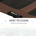 Load image into Gallery viewer, Large Raised Dog Bed Cat Elevated Lifted Cooling Portable Camping Basket Outdoor Indoor Mesh Pet Cot Metal Frame Brown
