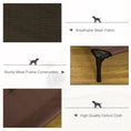 Load image into Gallery viewer, Large Raised Dog Bed Cat Elevated Lifted Cooling Portable Camping Basket Outdoor Indoor Mesh Pet Cot Metal Frame Brown
