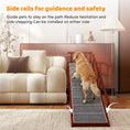Load image into Gallery viewer, Wooden Dog Ramp, 73" Long Pet Ramp with Non-slip Rug & Removable Guardrails, Brown
