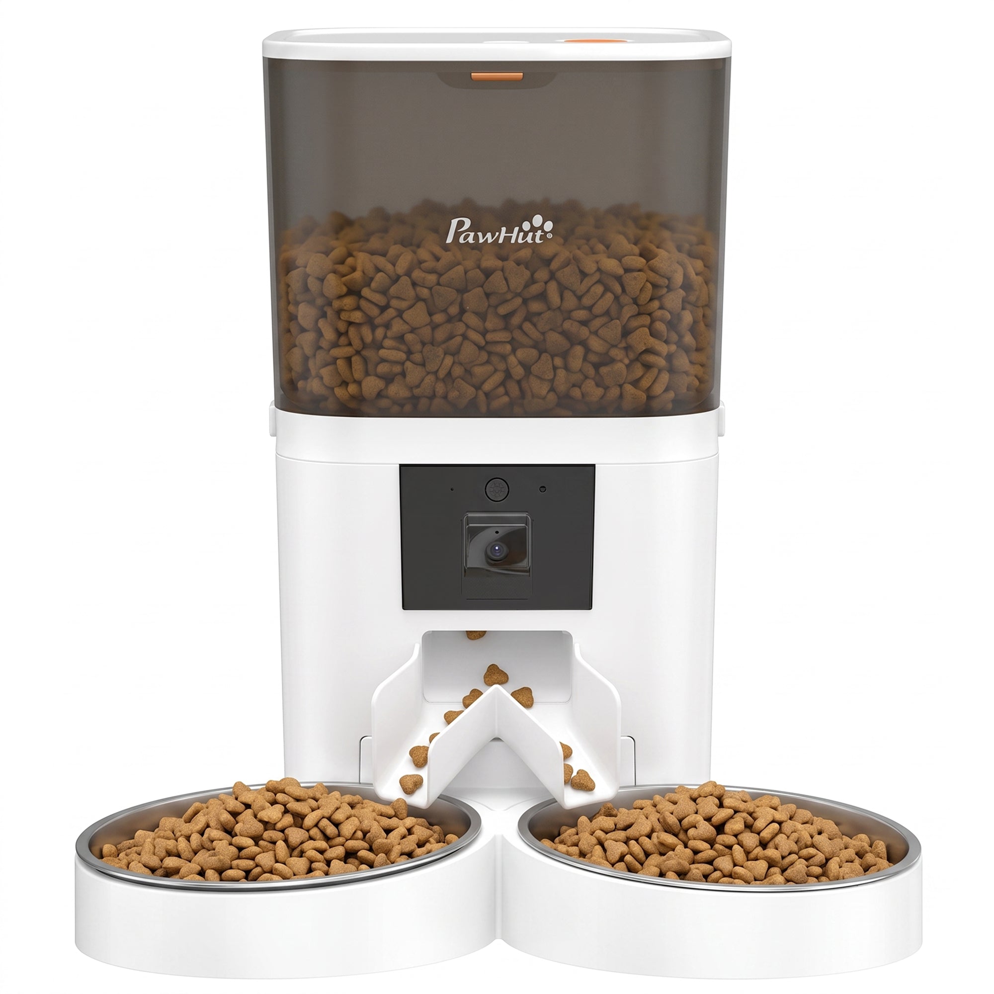 6L Smart Cat Feeder with HD Camera for 2 Cats Dual-band WiFi & App Timed Feeding