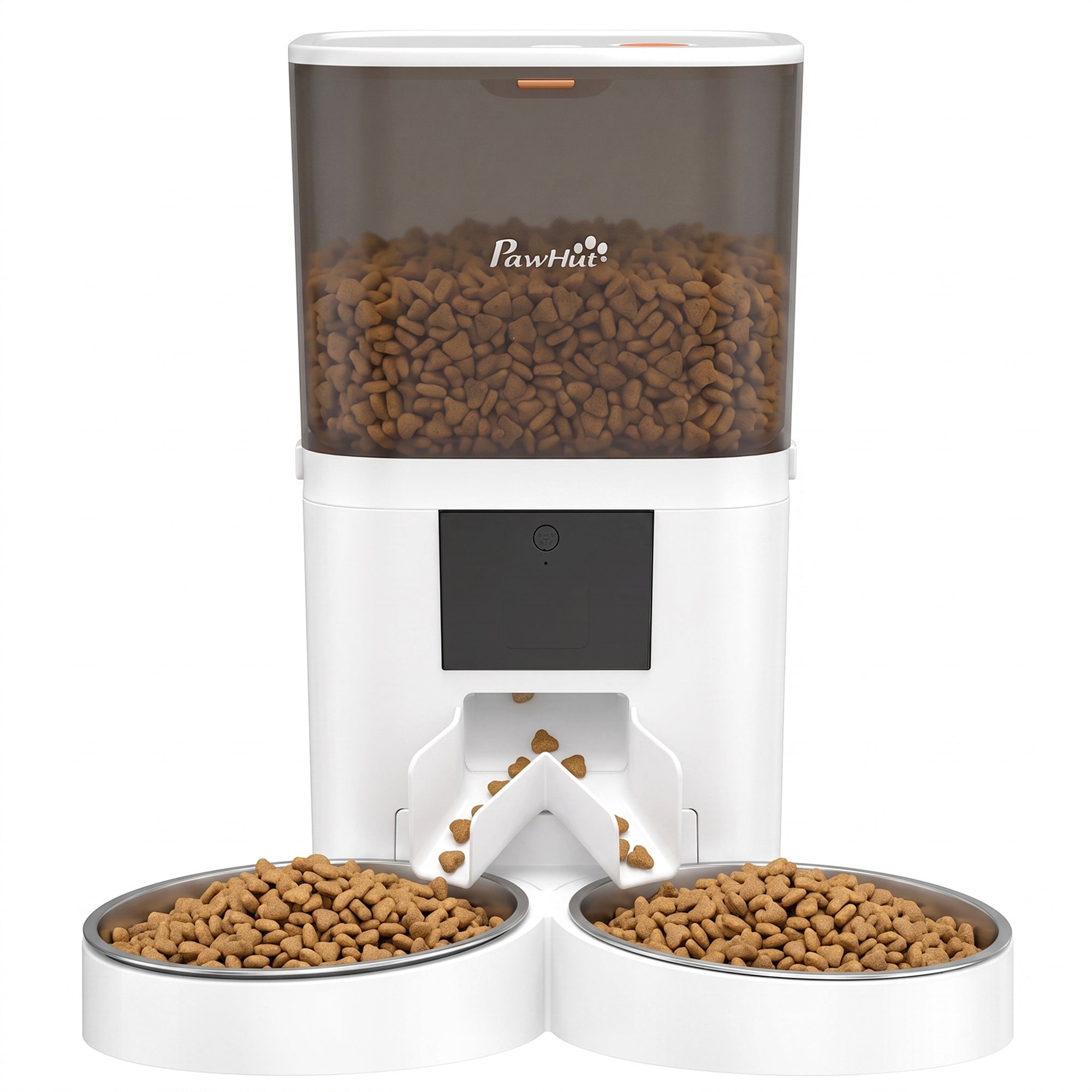 6L Automatic Cat Feeder with App Control Timed 1-10 Meals & 10s Voice Recorder