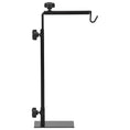 Load image into Gallery viewer, Reptile Lamp Stand, Adjustable Height and Width Heat Lamp for Reptile Amphibian Terrariums, Light Stand with Hook Hanging Steel Base - Black
