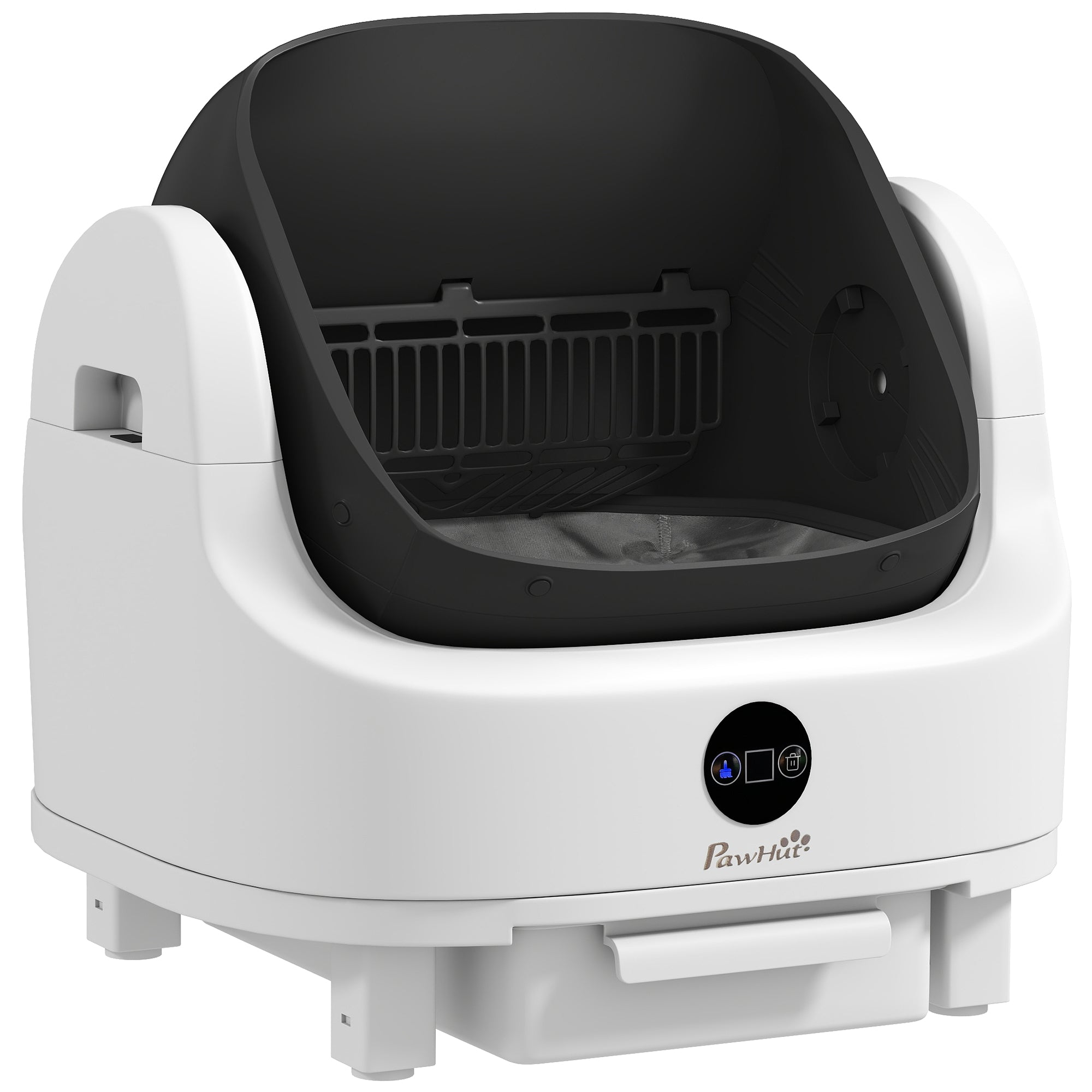 Self Cleaning Cat Litter Tray Top Opening Design, Automatic Litter Box More Space for Multiple & Senior, Large Cats, Integrated Security Protection, Odor-Free,  Instant Cleaning & Easy Scooping