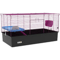 Load image into Gallery viewer, Guinea Pig Cage Chinchillas Rabbit Small Animal Cage with Ramp, Dish, Water Bottle, 99 x 52 x 53cm, Black

