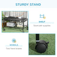 Load image into Gallery viewer, 52" Bird Cage for Budgies Cockatiels Canaries Lovebirds Finches with Rolling Stand, Toys, Removable Tray, Storage Shelf, Black
