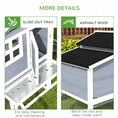 Load image into Gallery viewer, 76" Wooden Chicken Coop, Outdoor Hen House Poultry Duck Goose Cage with Outdoor Run, Nesting Box, Removable Tray and Lockable Doors, Grey
