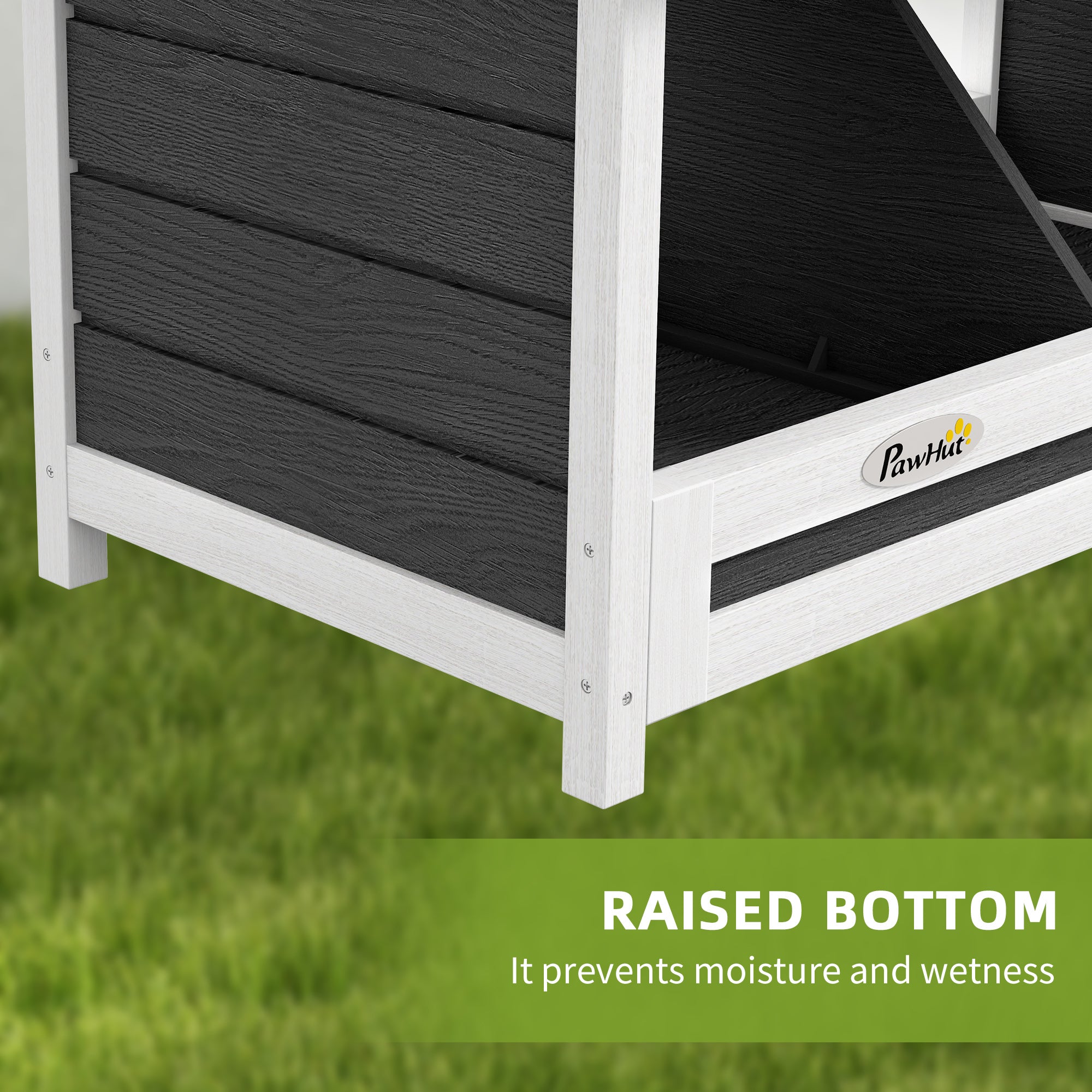 Wood Nesting Boxes for Chickens, Laying Nest Box, Chicken Coop Accessories with Asphalt Roof, Easy to Assemble, Fits Up to 3 Chickens, Grey