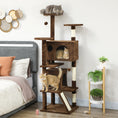 Load image into Gallery viewer, 63" Cat Tree, Cat Tower for Indoor Cats with Scratching Posts, Cat Condos, Bed, Platforms, Ramp, Toy Ball, Cat Activity Center, Light Brown
