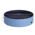 Load image into Gallery viewer, Dog Paddling Pool, Foldable Dog Pool, Leakproof & Hard Plastic, Portable Pet Bathtub with Non-Slip Base & Drainage Hole, for Indoors, Outdoors, Garden, Patio, 120 x 30 cm, Blue

