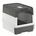 Load image into Gallery viewer, Cat litter Box with Lid, Enclosed Cat Litter Box with Pull-Out Drawer Tray, Scoop, 4 Deodorisation Bags, Front Entry & Top Exit, Privacy, Odour Control and Easy to Clean, Grey

