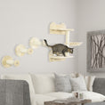 Load image into Gallery viewer, 4 Piece Cat Shelves Cat Wall Furniture Wall-Mounted Cat Tree for Indoor Cat w/ Hammock, Steps, Platforms, Scratching Post - Beige
