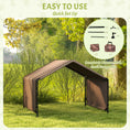 Load image into Gallery viewer, Dog Shade Shelter, Portable Pet Tent, Water Resistant Dog House for Shade Protection, Outdoor, Garden, Patio, Backyard, Brown
