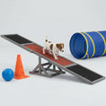 Load image into Gallery viewer, Pupstacle 83" Wooden Dog Agility Seesaw with Anti-Slip Surface Gray
