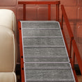 Load image into Gallery viewer, Wooden Dog Ramp, 73" Long Pet Ramp with Non-slip Rug & Removable Guardrails, Brown
