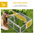 Load image into Gallery viewer, Rabbit Hutch Outdoor, Foldable Guinea Pig House, Portable Rabbit Run, Chicken Cage, Duck Coop with Openable Top, for 3 Bunnies, Ducks, Chickens, 110 x 105 x 50 cm
