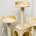 Load image into Gallery viewer, 71Inch Cat Tree, Cat Tower with Scratching Post, Cat Houses, Toys, Beige
