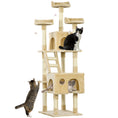 Load image into Gallery viewer, 71Inch Cat Tree, Cat Tower with Scratching Post, Cat Houses, Toys, Beige
