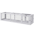 Load image into Gallery viewer, PawHut Outdoor Cat Tunnel with Extendable Design, 59" L Wooden Cat Run with Weather Protection, Connecting Inside and Outside, for Deck Patios, Balconies, White
