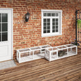Load image into Gallery viewer, PawHut Outdoor Cat Tunnel with Extendable Design, 59" L Wooden Cat Run with Weather Protection, Connecting Inside and Outside, for Deck Patios, Balconies, White
