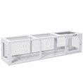 Load image into Gallery viewer, PawHut Outdoor Cat Tunnel with Extendable Design, 59" L Wooden Cat Run with Weather Protection, Connecting Inside and Outside, for Deck Patios, Balconies, White
