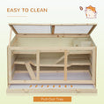 Load image into Gallery viewer, Wooden Hamster Cage, Small Animals Hutch with Tray, Openable Top, Exercise Run, Natural
