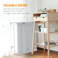 Load image into Gallery viewer, 2 in 1 Multifunctional Dog Pen, Safety Pet Gate, 6 Panels Dog Playpen with Double-Locking Door, Foldable Dog Barrier for Medium Dogs, 90Hcm - White
