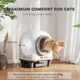 Load image into Gallery viewer, Self Cleaning Cat Litter Tray, 80L Extra Large Automatic Cat Litter Box with APP Control, Safety Protection, Odor Removal, Kitten Smart Toilet with Rubbish Bag for Multiple Kittens
