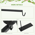 Load image into Gallery viewer, Reptile Lamp Stand, Adjustable Height and Width Heat Lamp for Reptile Amphibian Terrariums, Light Stand with Hook Hanging Steel Base, 86-129Hcm, 42-50Wcm - Black

