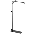 Load image into Gallery viewer, Reptile Lamp Stand, Adjustable Height and Width Heat Lamp for Reptile Amphibian Terrariums, Light Stand with Hook Hanging Steel Base, 86-129Hcm, 42-50Wcm - Black
