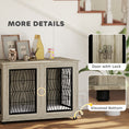 Load image into Gallery viewer, Dog Crate Furniture, Dog Cage with Soft Washable Cushion, Furniture-Style Pet Kennel Indoor House End Side Table for Small Medium Large XL Breeds, 118 x 75 x 82 cm, Grey
