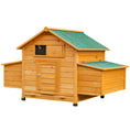 Load image into Gallery viewer, Wooden Chicken Coop, Poultry Cage with Nesting Boxes, Tray, Hen House for 2-4 Chickens, Yellow
