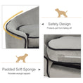 Load image into Gallery viewer, Dog Sofa for XS and S Size Dogs, Pet Chair Bed with Soft Cushion, Cat Sofa  Couch with Washable Cover, Wooden Frame, 66.5 x 45 x 35.5 cm, Grey
