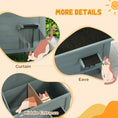 Load image into Gallery viewer, Outdoor Cat House, Feral Insulate Wooden Kitten House with Removable Floor, Water-Resistant Openable Roof, 85 x 50 x 68.5cm - Charcoal Grey
