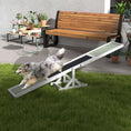 Load image into Gallery viewer, Wooden Pet Seesaw for Big Dogs, Agility Training Equipment for Dogs with Anti-Slip surface, 180 x 30 x 30cm - White
