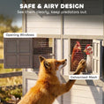 Load image into Gallery viewer, 147" Extra Large Chicken Coop, Wooden Hen House for 8-10 Hens, Outdoor Chicken House Poultry Hutch with Run, Pull-Out Tray, Nesting Box, Ventilated Windows, Ramp for Rabbit Duck, Gray
