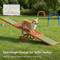 Load image into Gallery viewer, Pupstacle 71" Wooden Dog Agility Seesaw with Anti-Slip Surface Natural
