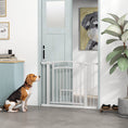 Load image into Gallery viewer, Dog Gate, 30" Extra Tall Pet Gate with Cat Door, Includes 2.8" and 5.5" Extension Kits, Pressure Mounted Stair Gate for Doorways, Hallways, Stairways, 30"-41" Width
