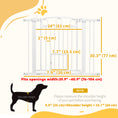 Load image into Gallery viewer, Dog Gate, 30" Extra Tall Pet Gate with Cat Door, Includes 2.8" and 5.5" Extension Kits, Pressure Mounted Stair Gate for Doorways, Hallways, Stairways, 30"-41" Width
