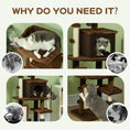 Charger l'image dans la visionneuse de la galerie, Cat Tree for Large Cat Adults, 41 Inch Cat Tower for Indoor Cats w/ Scratching Posts, Cat Bed, Condo, Grooming Brush, Jumping Platforms, Toy Balls, Anti-tip Kit, Brown
