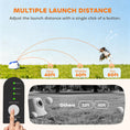Load image into Gallery viewer, Automatic Dog Ball Launcher, Rechargeable Dog Ball Thrower with Remote Control, 3 Adjustable Distance (39ft/59ft/78ft), 6 ETPU Tennis Fetch Toys 2.5", for Medium Large Breeds, Blue
