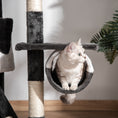 Load image into Gallery viewer, Cat Tower for Large Cats Adult, Floor to Ceiling Cat Tree Adjustable Height 94"-102" Multi-Level with Scratching Posts, Cozy Hammock, Dangling Ball Toy, White
