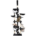 Load image into Gallery viewer, Cat Tower for Large Cats Adult, Floor to Ceiling Cat Tree Adjustable Height 94"-102" Multi-Level with Scratching Posts, Cozy Hammock, Dangling Ball Toy, White
