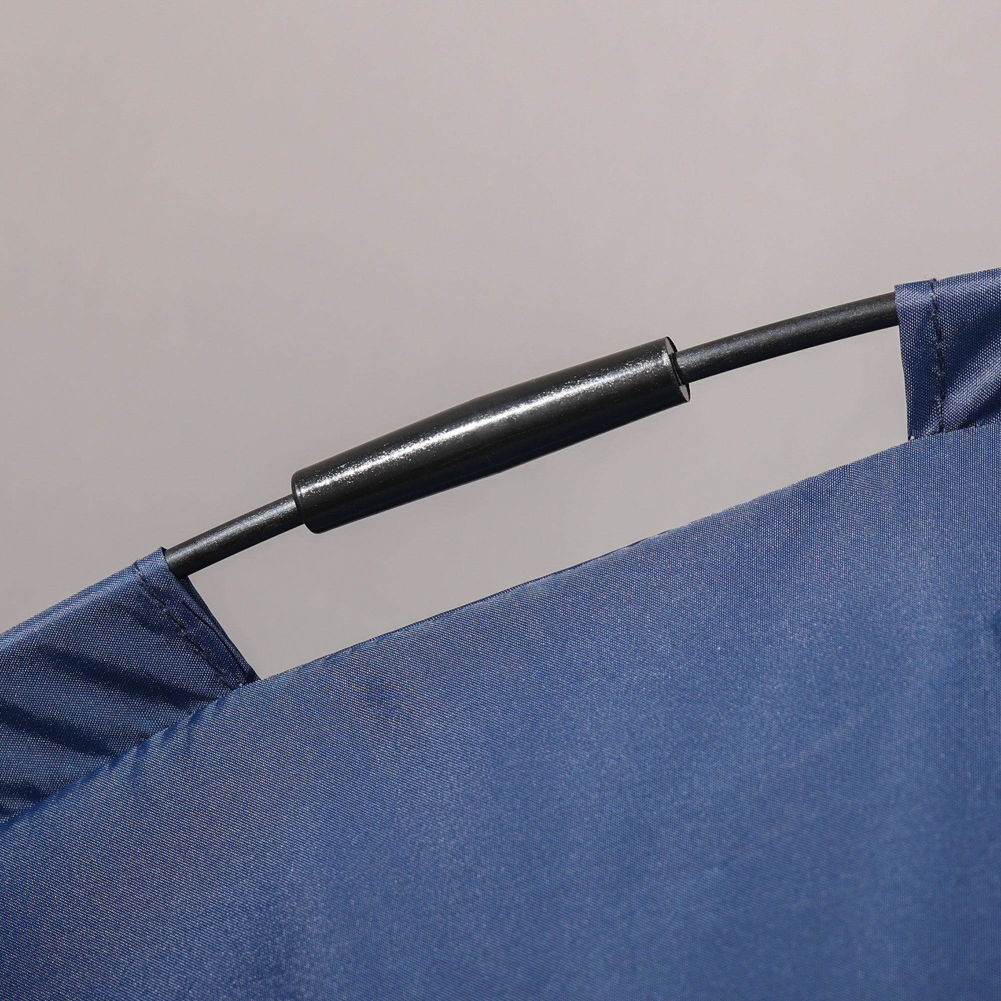 Elevated Dog Bed with Canopy, Portable Raised Dog Cot for M Sized Dogs, Indoor & Outdoor, 30" x 24" x 29", Dark Blue