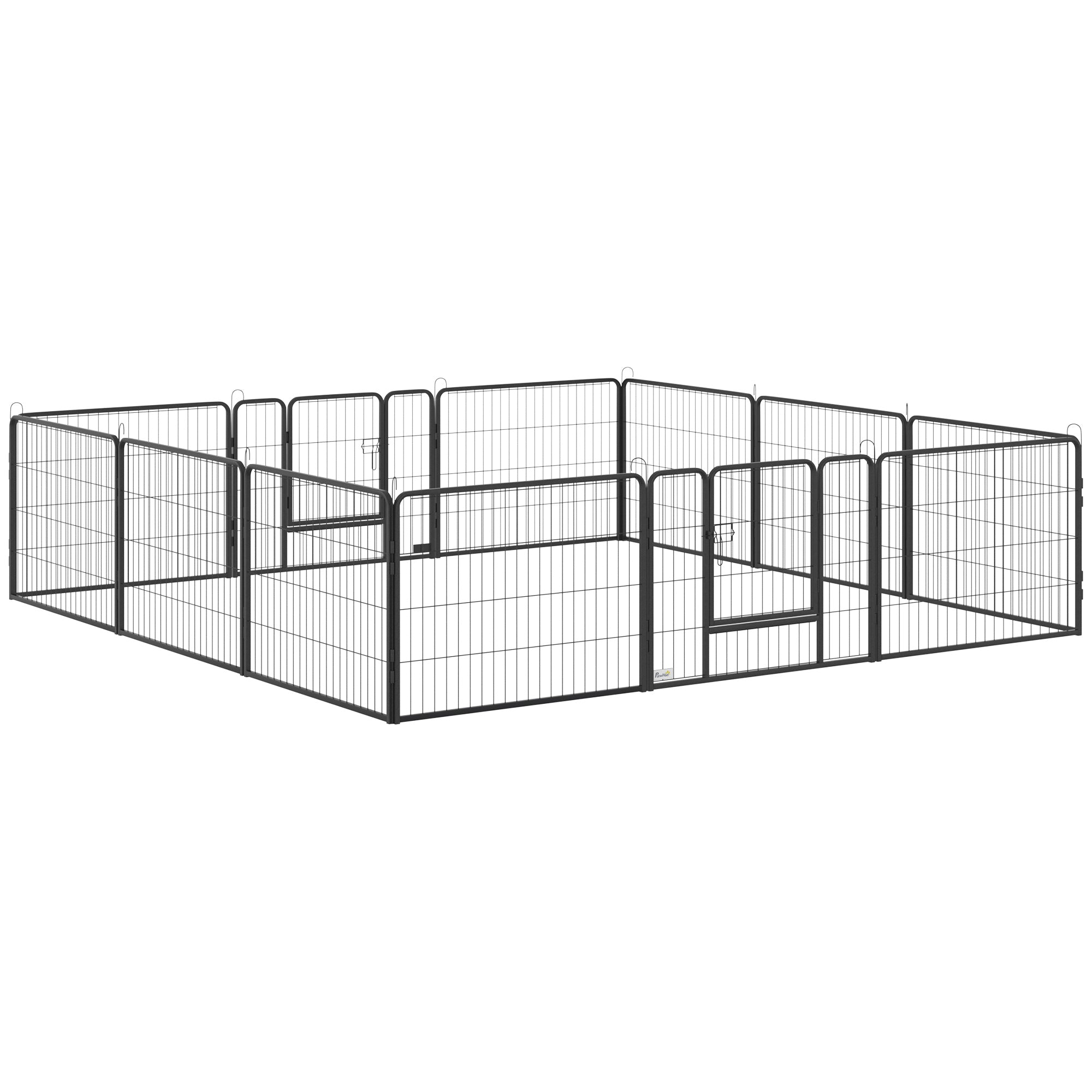 Dog Pen 12 Panels Puppy Pen Heavy Duty Pet Playpen for Indoor Outdoor for Dogs, Rabbits, Ducks 60cm High