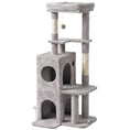 Load image into Gallery viewer, 52" Cat Tree, Multi-Level Large Cat Tower House with 2-Tier Condo, Bed, Sisal Scratching Posts and Teaser Toys for Indoor Kittens Activity Center, Light Grey

