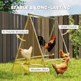 Load image into Gallery viewer, Chicken Perch for Coop, Chicken Roosting Bars with 2 Adjustable Swings, Coop Accessories for Farm, Backyard, Silver

